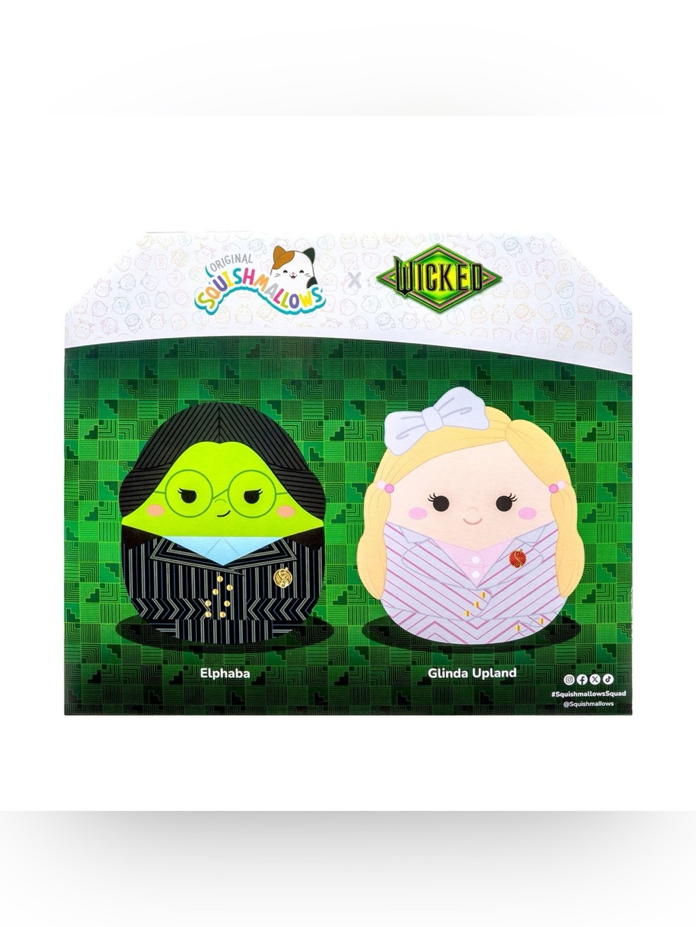 Squishmallows Wicked Plush Duo - Green & Pink Collectible Set - Picture 2 of 5